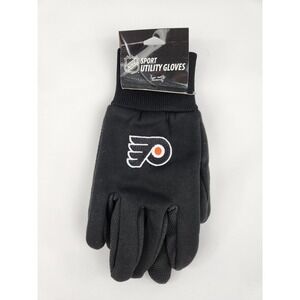 Philadelphia‎ Flyers Gloves Non Slip Work Utility Adult NHL Hockey Fan Palm Grip